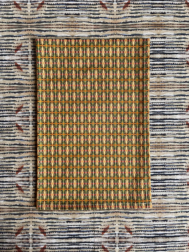 Premium and sustainable Climbing Comfortably Tea Towel in beige, artist-designed and digitally printed on 100% organically sourced cotton, featuring vibrant colours and eco-friendly packaging.