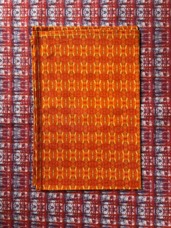 Handmade Red Dandelions Tea Towel showcasing bright red hues, eco-friendly packaging, and premium craftsmanship.